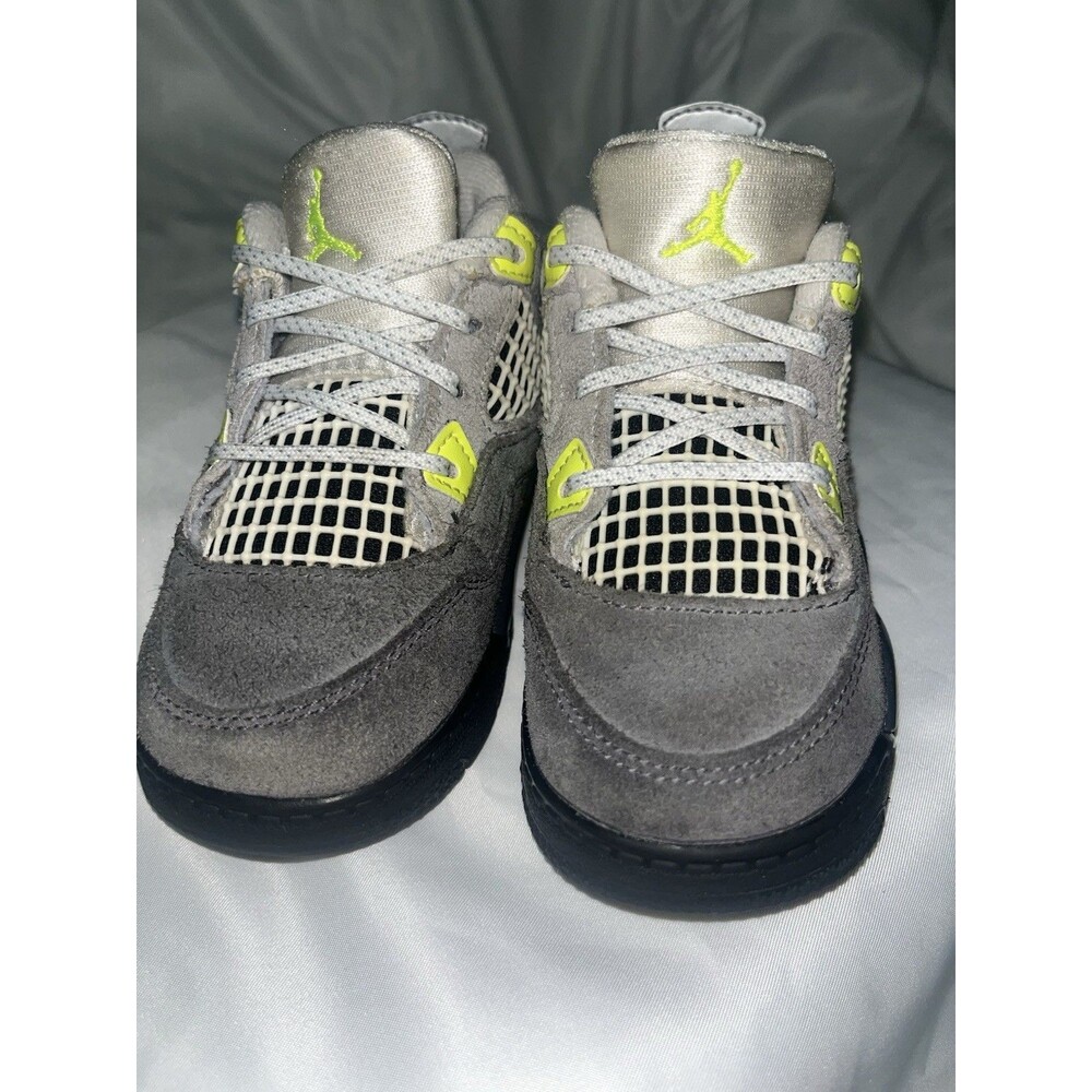 Air Jordan IV 4 Retro SE CT5345-007 Neon Gray Sz 8C Toddler